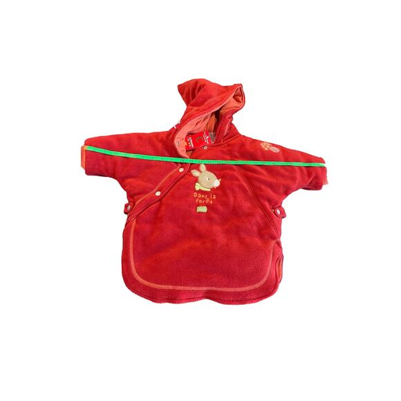 La Compagnie Des Petits Embroidered Woodland Fantasy Warm Fleece 3-9 mo Gift - Picture 10 of 13